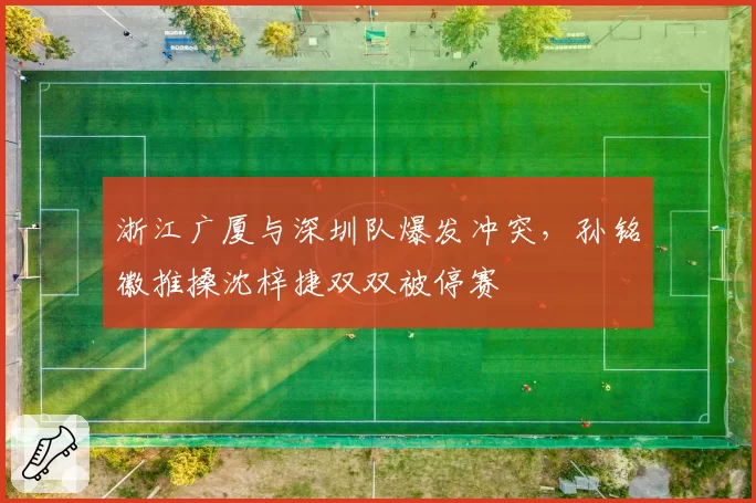 浙江广厦与深圳队爆发冲突，孙铭徽推搡沈梓捷双双被停赛